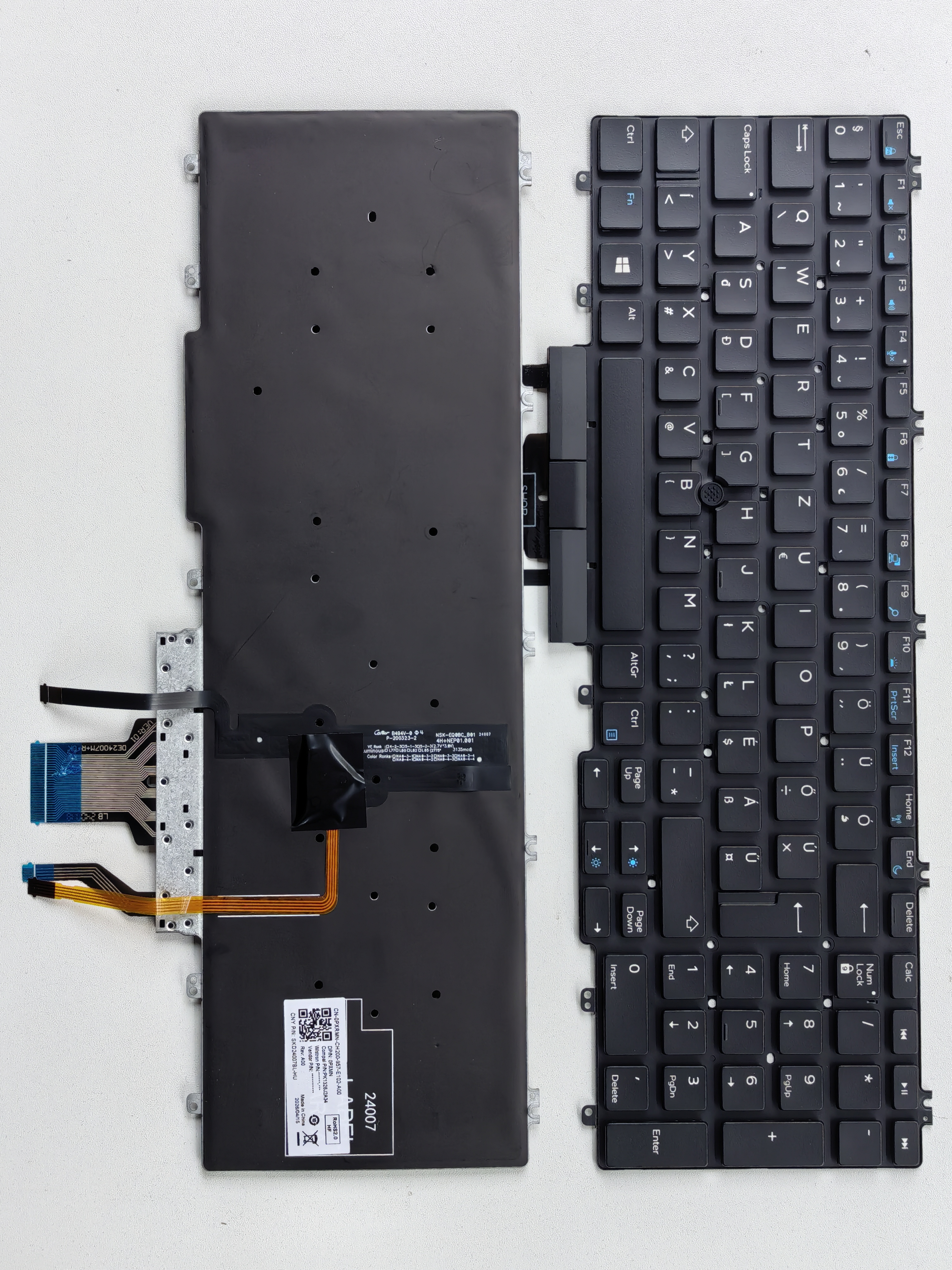 Picture of New Replacement Laptop Keyboard For DELL E7530 BLACK With Point Backlit (OEM) Other Language Layout